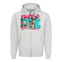 Dove Grey nurse life Zipper Hoodie - NancyCooperArtShop