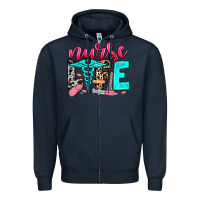 Navy nurse life Zipper Hoodie - NancyCooperArtShop