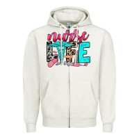 Oatmeal Heather nurse life Zipper Hoodie - NancyCooperArtShop