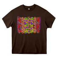 Chocolate Brown mardi gras crawfish brushstrokes Heavy Core Tee - Artiststas