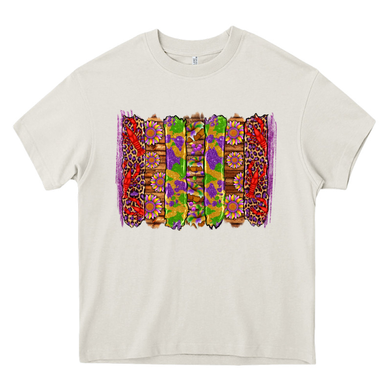 Mardi Gras Crawfish Brushstrokes Heavy Core Tee by Artiststas | Teevron