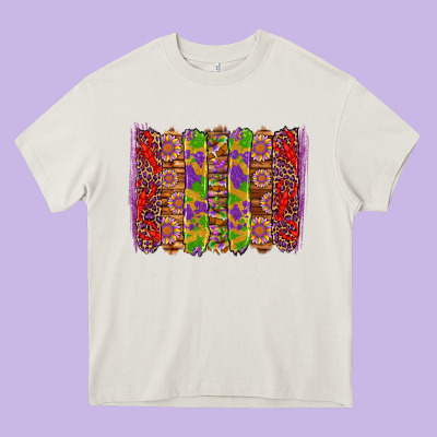 Mardi Gras Crawfish Brushstrokes Heavy Core Tee Designed By Artiststas