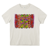 Cream mardi gras crawfish brushstrokes Heavy Core Tee - Artiststas