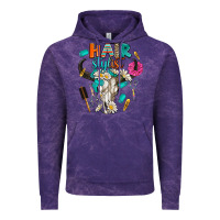 Cloud Purple bullskull hairstlist Vintage Hoodie - AdoDesignShop