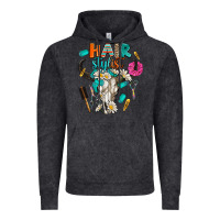 Vintage Black bullskull hairstlist Vintage Hoodie - AdoDesignShop