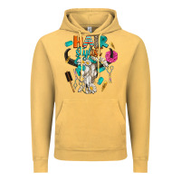 Vintage Mustard bullskull hairstlist Vintage Hoodie - AdoDesignShop