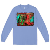 Colony Blue country boots Christmas Long Sleeve Tee - Jasminsmagicworld