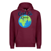 Burgundy God So Loves Premium Hoodie - Bettercallsaul