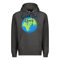 Charcoal Heather God So Loves Premium Hoodie - Bettercallsaul
