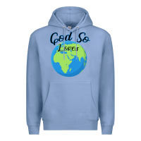Colony Blue God So Loves Premium Hoodie - Bettercallsaul
