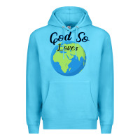 Ocean Blue God So Loves Premium Hoodie - Bettercallsaul