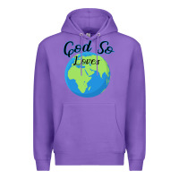 Purple God So Loves Premium Hoodie - Bettercallsaul