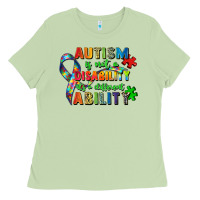 Matcha autism is not a disability its a different ability Ladies Tee - Zillion Design Studio