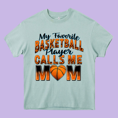 My Favorite Basketball Player Calls Me Mom Heavy Core Tee Designed By Zillion Design Studio