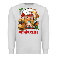 Dove Grey baker life gnome Premium Sweatshirt - BarkalooDesign