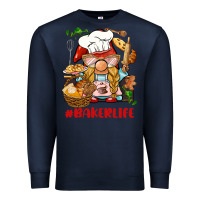 Navy baker life gnome Premium Sweatshirt - BarkalooDesign