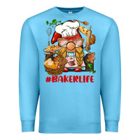 Ocean Blue baker life gnome Premium Sweatshirt - BarkalooDesign
