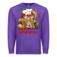 Purple baker life gnome Premium Sweatshirt - BarkalooDesign