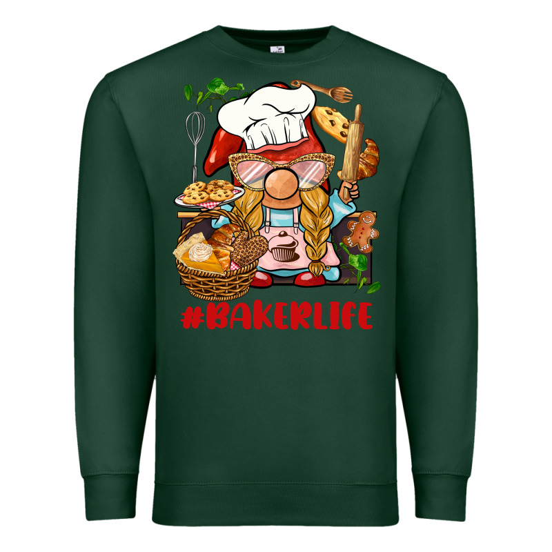 Baker Life Gnome Premium Sweatshirt by BarkalooDesign | Teevron