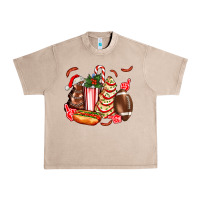 French Oak Christmas tree cake American football  ball and hot dogs ado Urban Heavy Tee - AdoDesignShop