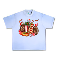 Grape Ice Christmas tree cake American football  ball and hot dogs ado Urban Heavy Tee - AdoDesignShop
