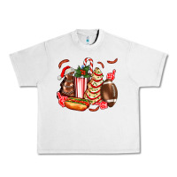 Lunar Rock Christmas tree cake American football  ball and hot dogs ado Urban Heavy Tee - AdoDesignShop