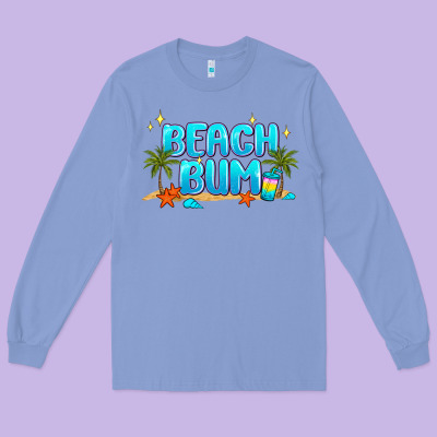 Beach Bum Long Sleeve Tee Designed By Jahusdesignshop