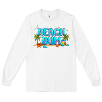 White beach bum Long Sleeve Tee - JahusDesignShop