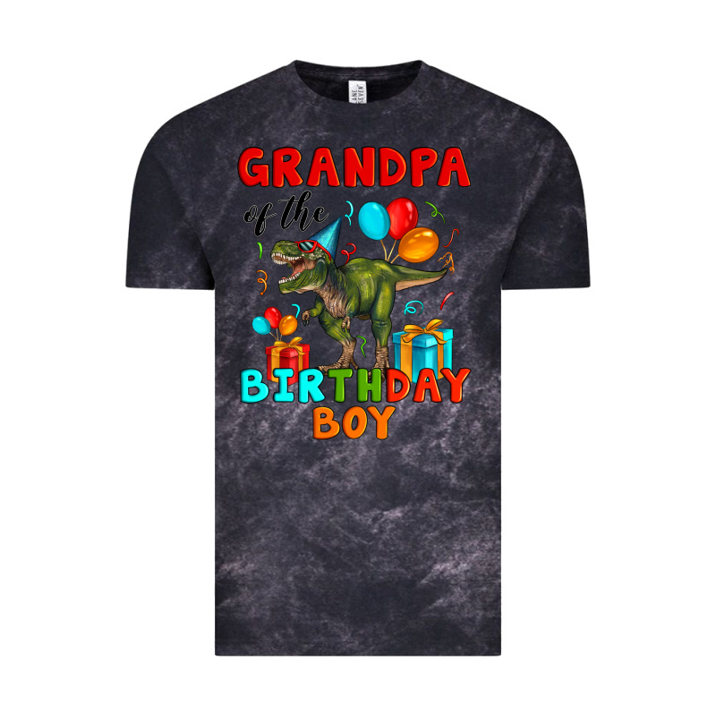 Grandpa Of The Birthday Boy T Rex Vintage Tee by Artiststas | Teevron