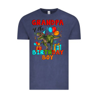 Vintage Denim grandpa of the birthday boy t rex Vintage Tee - Artiststas