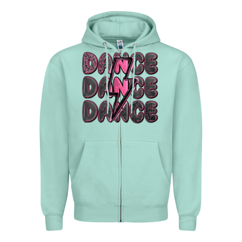 Dance Dance Dance With Lightning Bolt Zipper Hoodie by MaliasSmallBusiness | Teevron