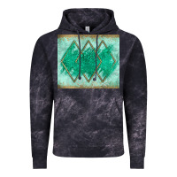 Cloud Black green glitter Vintage Hoodie - JahusDesignShop