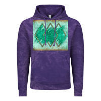 Cloud Purple green glitter Vintage Hoodie - JahusDesignShop