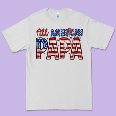 All American Papa Premium Tee Designed By Zillion Design Studio