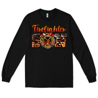 Black American Flag Firefighter Son Long Sleeve Tee - LillyAllenDesigns