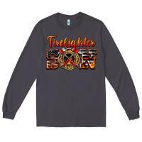 Smoke American Flag Firefighter Son Long Sleeve Tee - LillyAllenDesigns