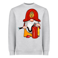 Heather Grey firefighter gnomes Heavyweight Sweatshirt - Artiststas