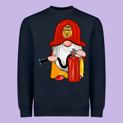 Firefighter Gnomes Heavyweight Sweatshirt Designed By Artiststas