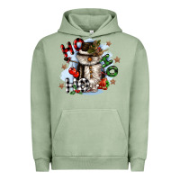 Pigment Oil Green ho ho ho snowman gnome Urban Hoodie - CowGirlArtShop