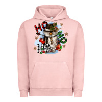 Pigment Salmon ho ho ho snowman gnome Urban Hoodie - CowGirlArtShop