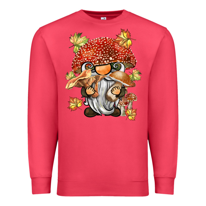 Mushroom Gnome Premium Sweatshirt by BarkalooDesign | Teevron