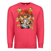 Cardinal mushroom gnome Premium Sweatshirt - BarkalooDesign