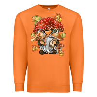 Carrot mushroom gnome Premium Sweatshirt - BarkalooDesign
