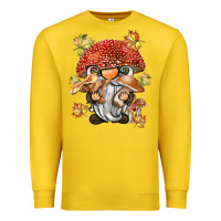 Lemon mushroom gnome Premium Sweatshirt - BarkalooDesign