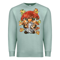 Seafoam mushroom gnome Premium Sweatshirt - BarkalooDesign
