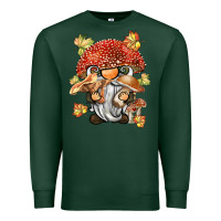 Sports Green mushroom gnome Premium Sweatshirt - BarkalooDesign