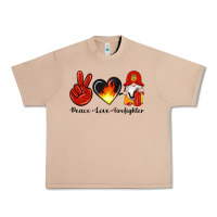 Burro peace love firefighter Urban Heavy Tee - Artiststas