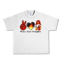 Lunar Rock peace love firefighter Urban Heavy Tee - Artiststas