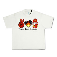 Pistachio peace love firefighter Urban Heavy Tee - Artiststas