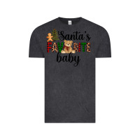 Vintage Black santa's favorite baby Vintage Tee - AdoDesignShop